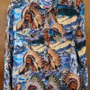Vintage "Tribute to the Chiefs" Western Shirt